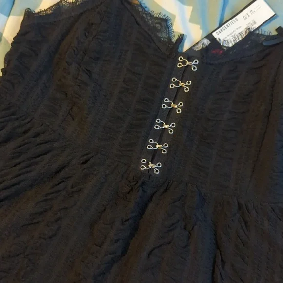 Dangerfield goth hook and eyelet babydoll dress BNWT gothic killstar like - Picture 5 of 7